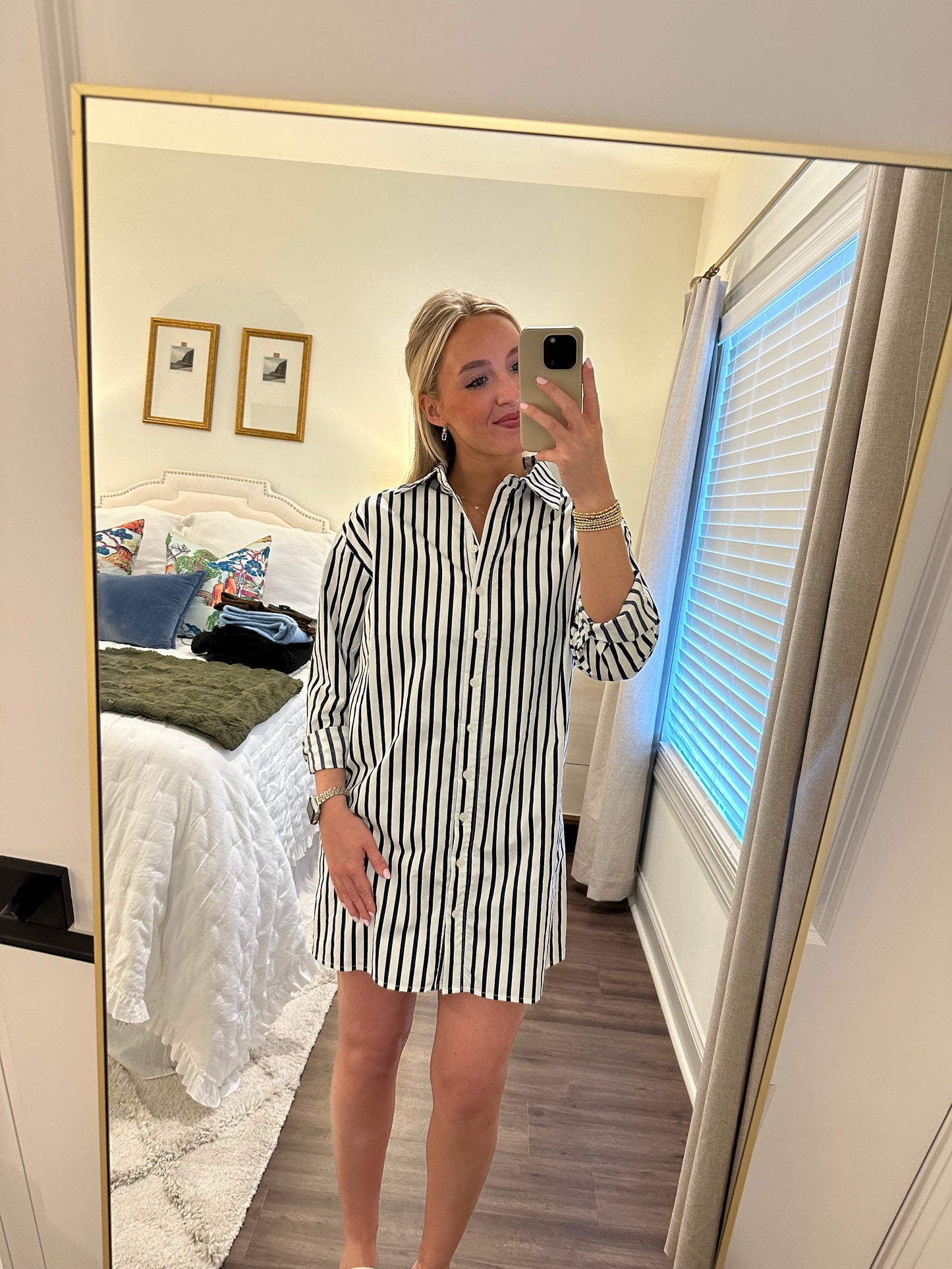 Navy Stripe Dress