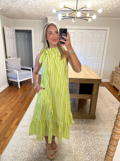 Seaside Escape Midi- Lime