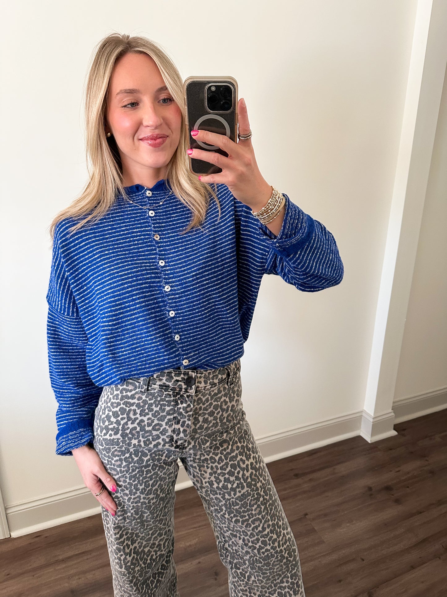 Piper Mini Stripe- Royal Blue