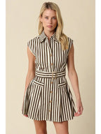 Mia Mini Dress- Brown