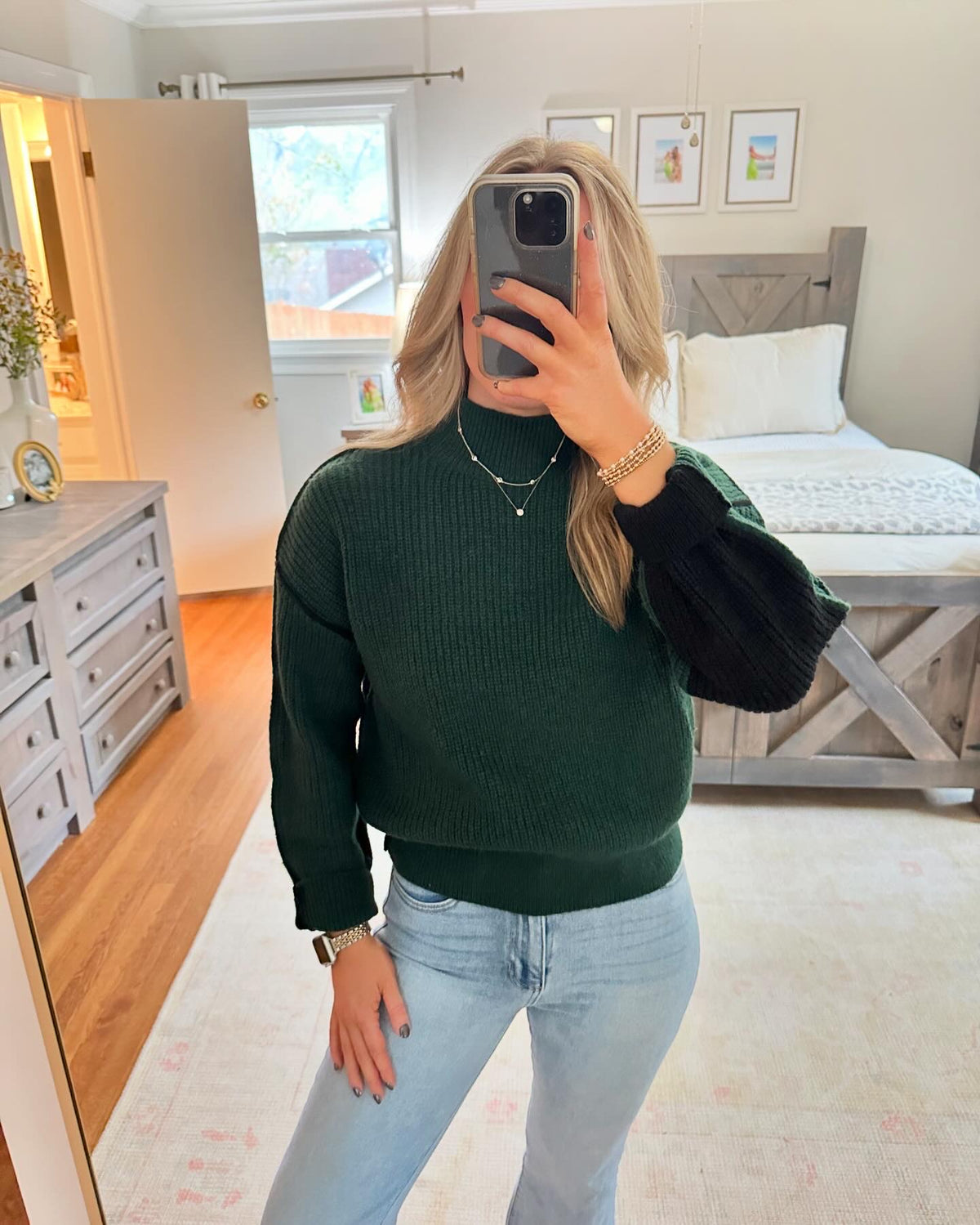 Kyla Sweater- Hunter Green