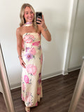 Nina Floral Maxi Dress- Yellow