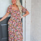 Abby Dress- Brown Floral