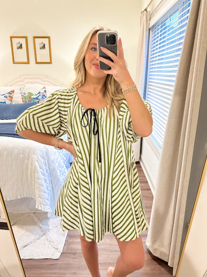 Della Stripe Mini Dress
