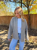 Julia Cardigan- Warm Grey