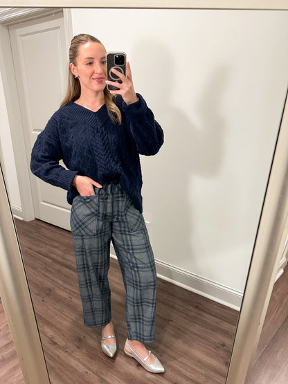 Aubrie Plaid Pant