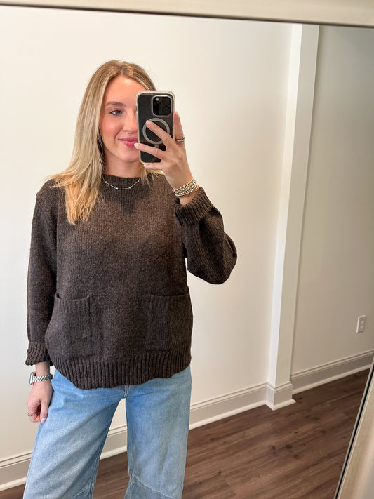 Bailey Sweater- Dark Oak