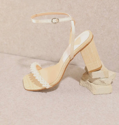 Zalima Pearl Strap Heel