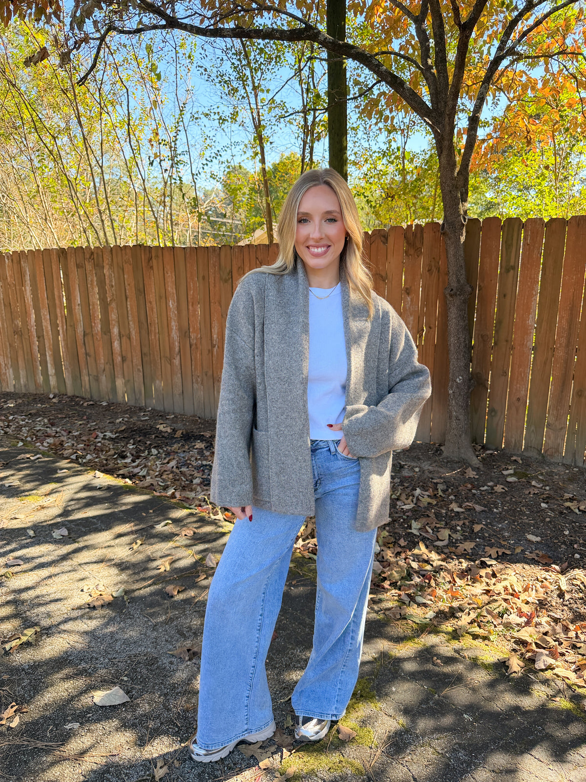 Julia Cardigan- Warm Grey