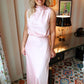 Rosie Satin Skirt Set- Light Pink