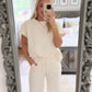 Textured Cream Set- Pants