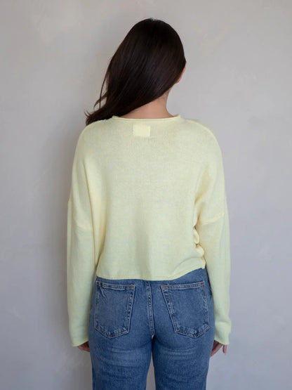 Piper Cardigan- Butter Yellow