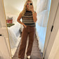 Walnut Wide Leg Jeans