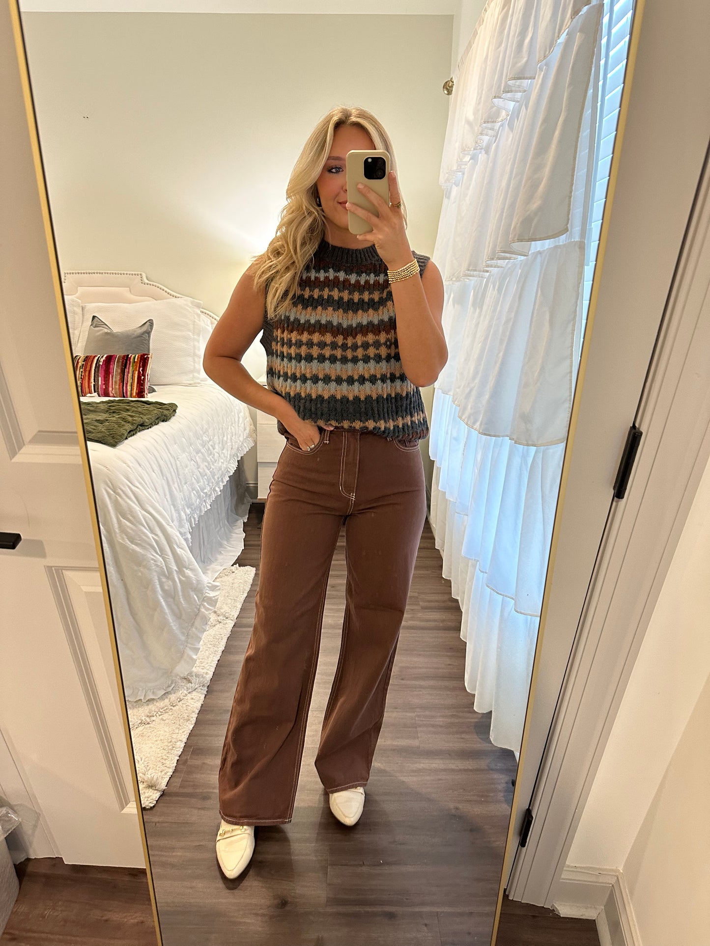 Walnut Wide Leg Jeans