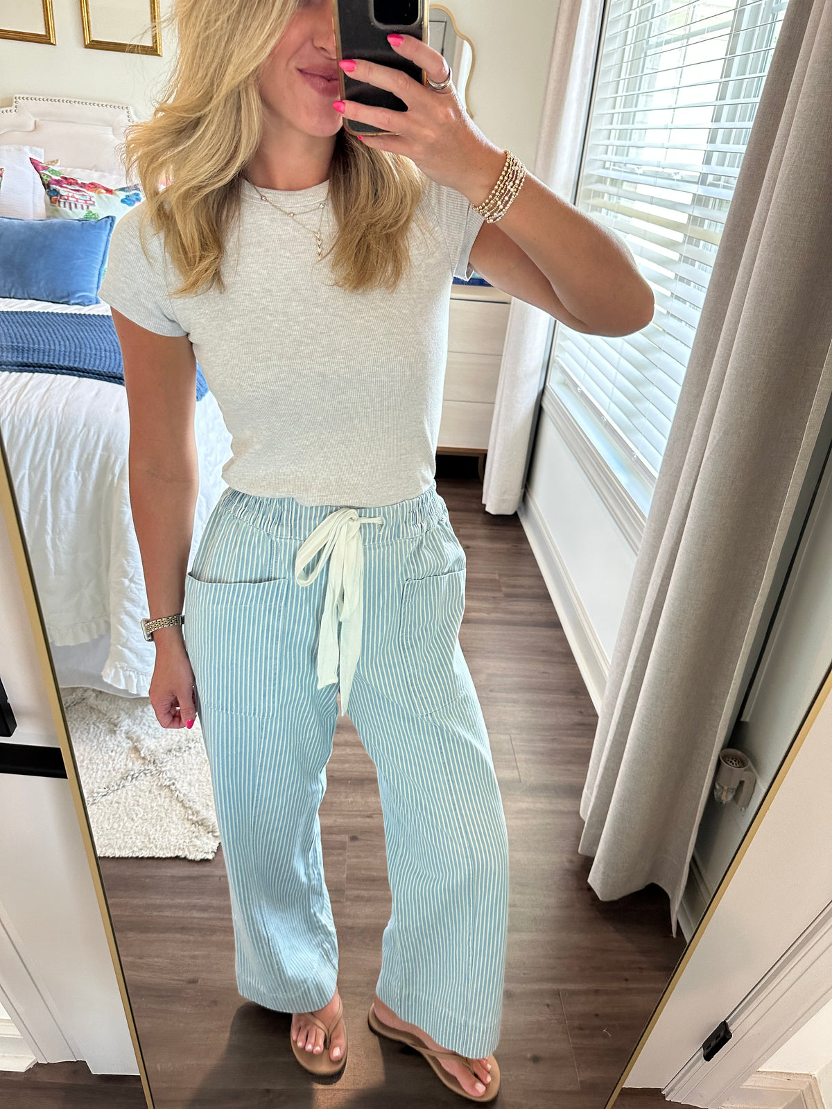 Coastal Lines Striped Pants