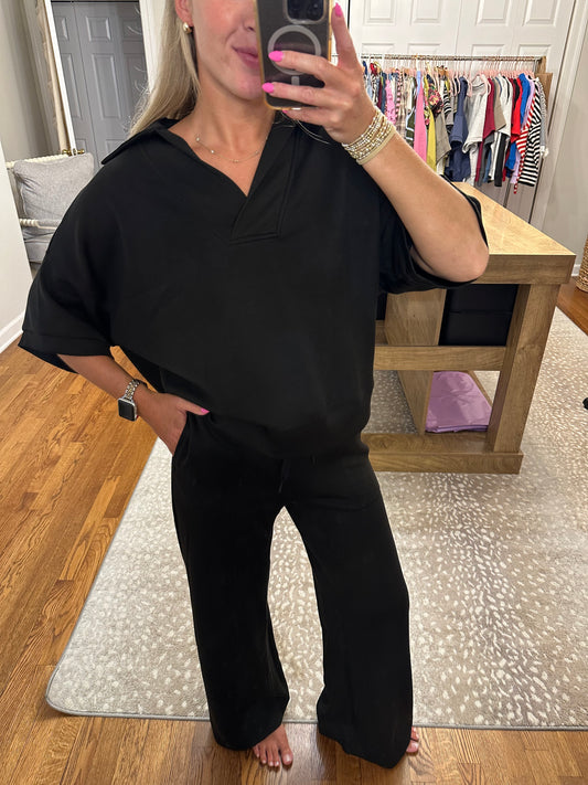 Scuba Collared Set- Black