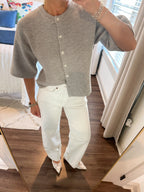 Haley Cardigan- Heather Grey