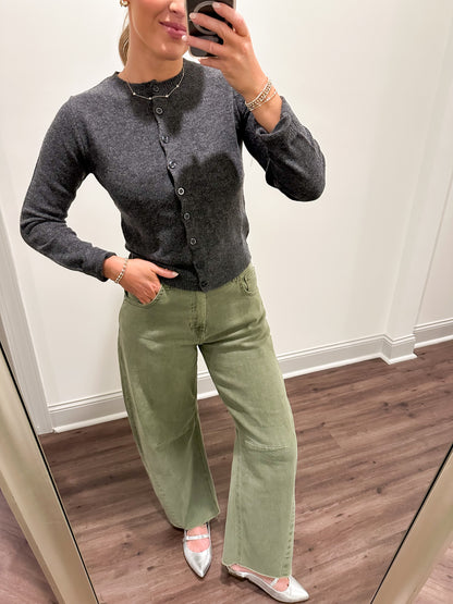 Kelly Cardigan- Charcoal