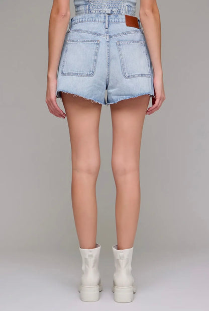 Ava Denim Shorts- Light Wash