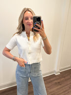 Leia Knit Top- Ivory