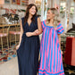 Sweet Stripes Maxi- Pink/Blue