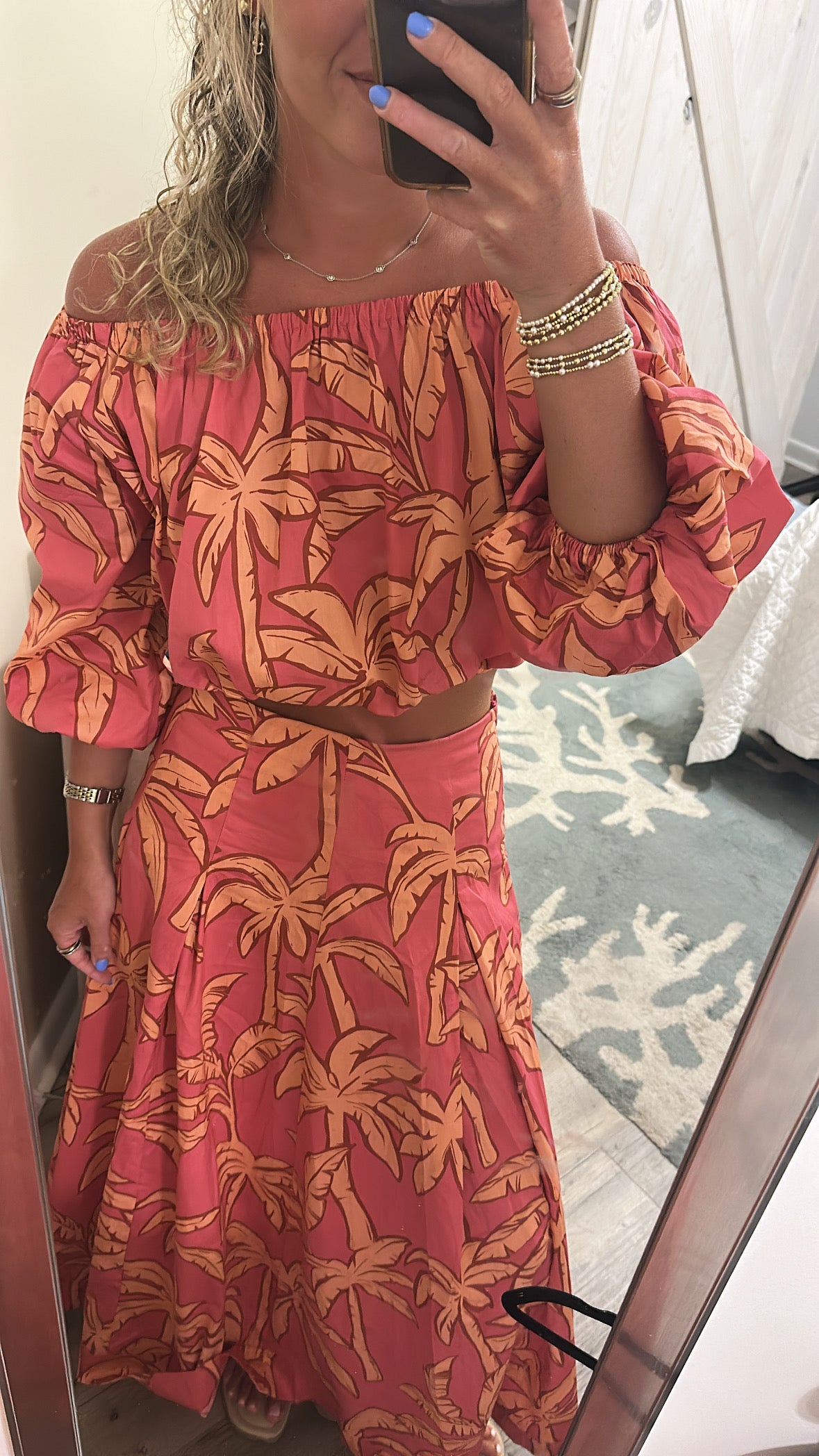 Pink Palm Set