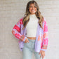 Oversized Floral Cardigan