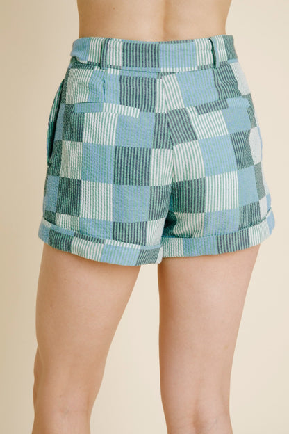 Patchwork Set- Green/Blue