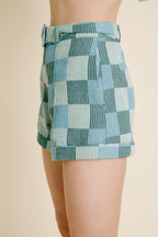 Patchwork Set- Green/Blue