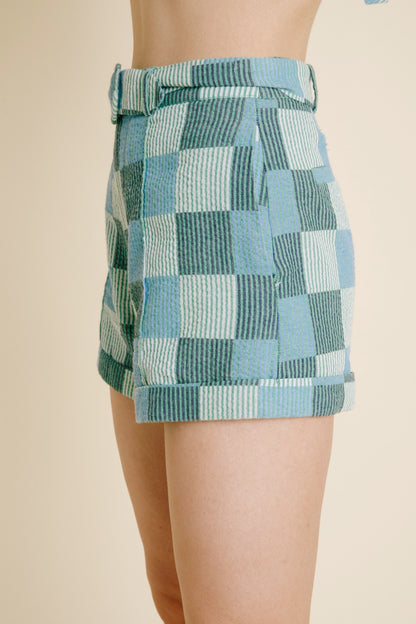 Patchwork Set- Green/Blue