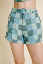 Patchwork Set- Green/Blue