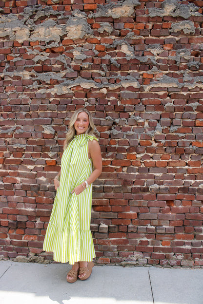 Seaside Escape Midi- Lime