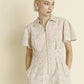 Twill Romper- Eggshell