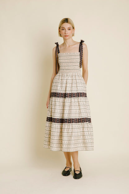 Izzy Floral Maxi- Ivory
