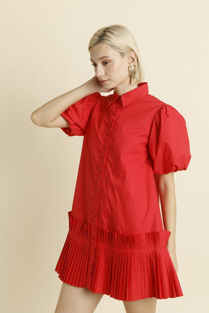 Holly Dress- Poppy Red
