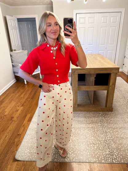 The Aspen Top- Red