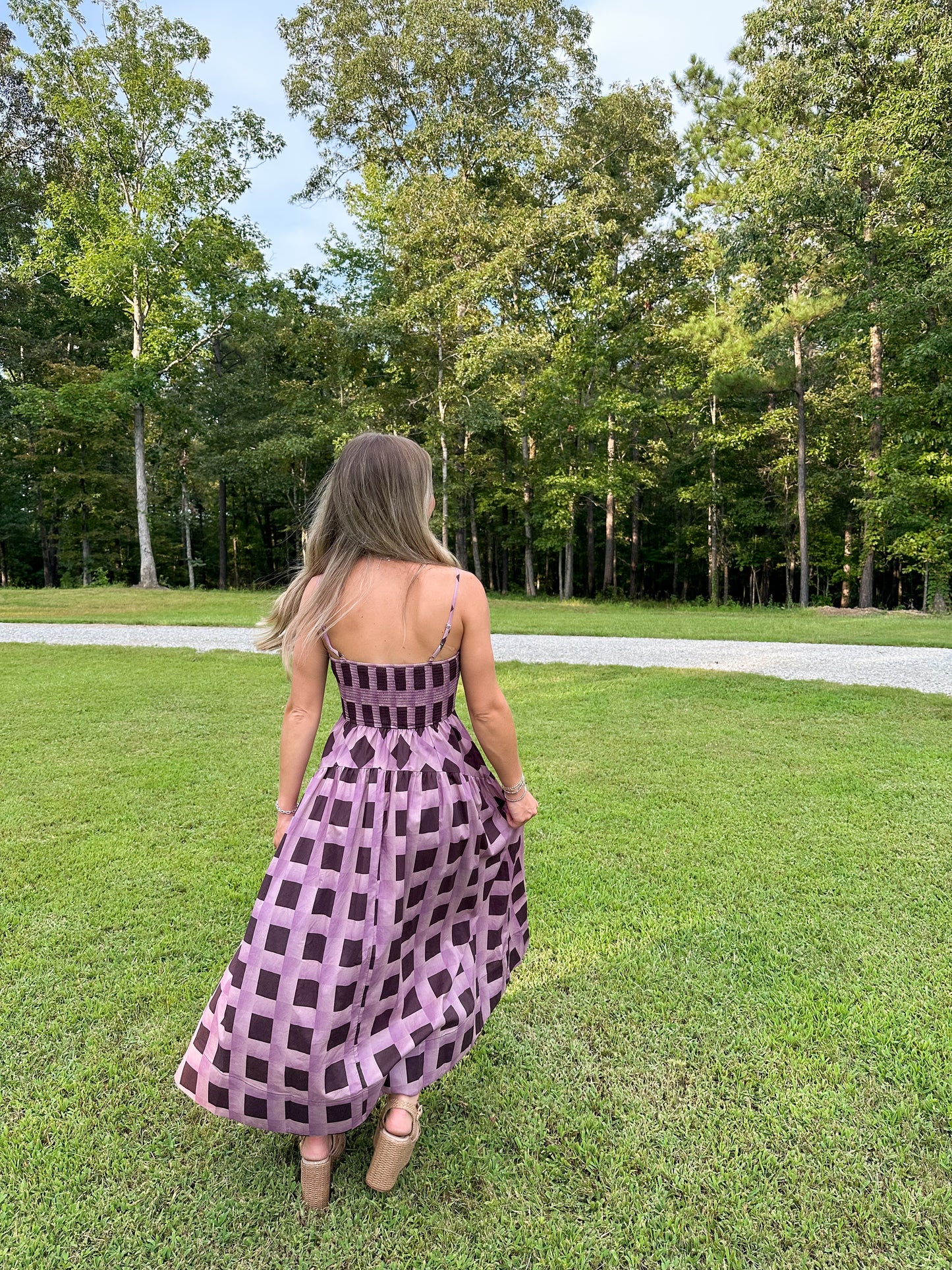 Paloma Midi Dress- Eggplant