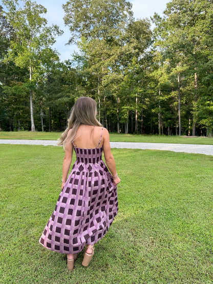 Paloma Midi Dress- Eggplant
