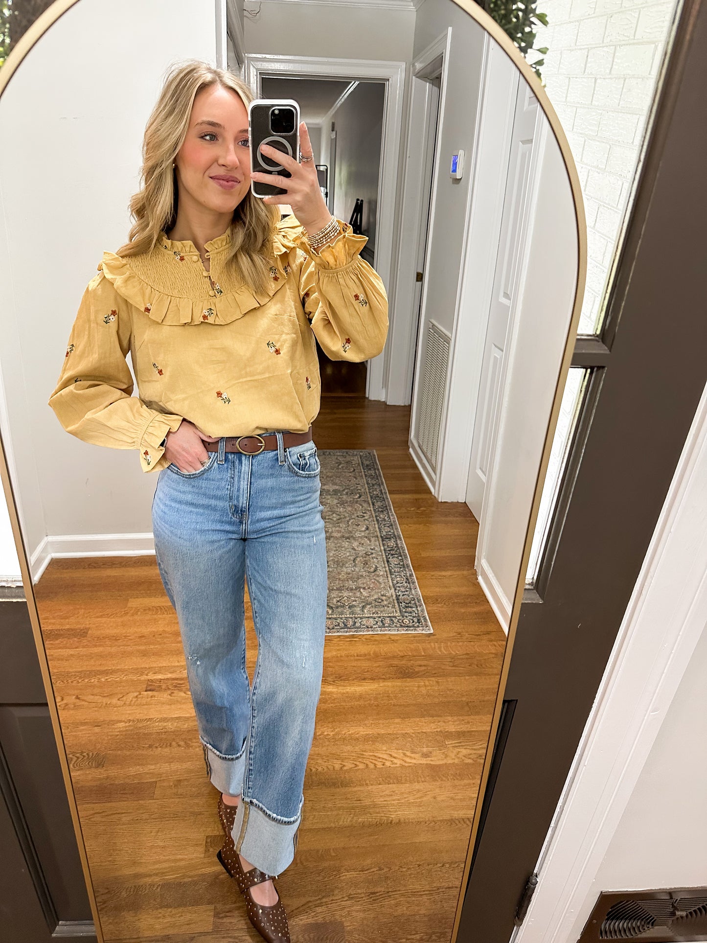 Eloise Top- Ash Mustard