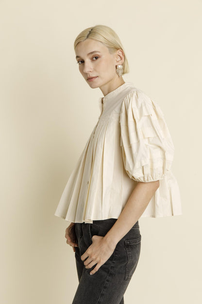 Hannah Blouse- Eggshell