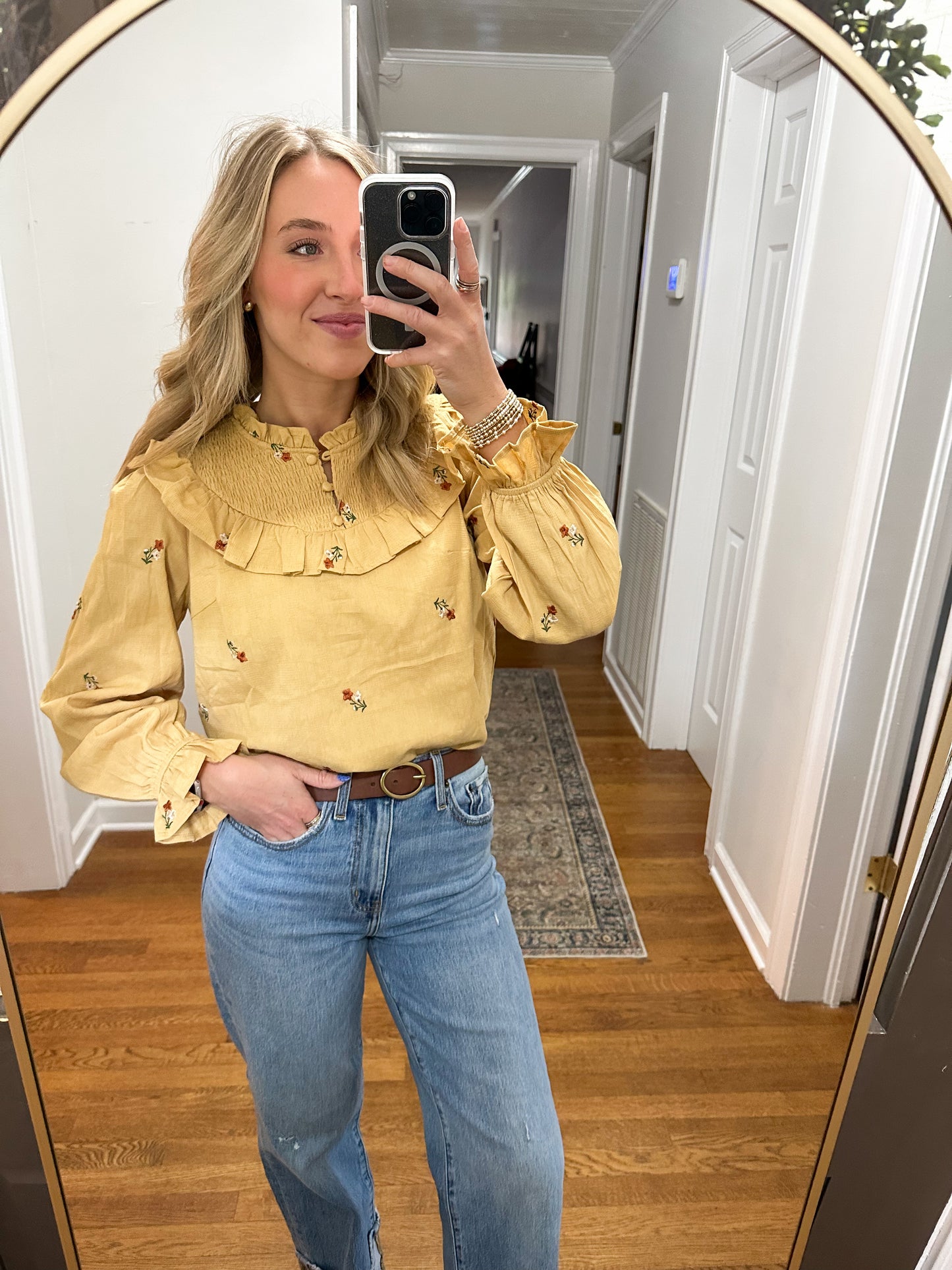 Eloise Top- Ash Mustard