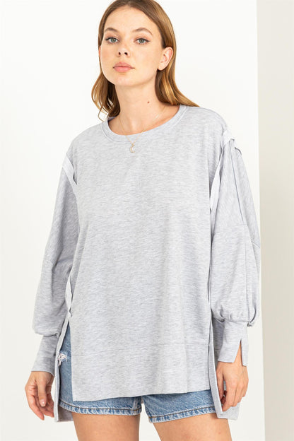 Back to Basic Top- Grey