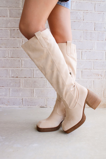 Kristen Boots- Beige