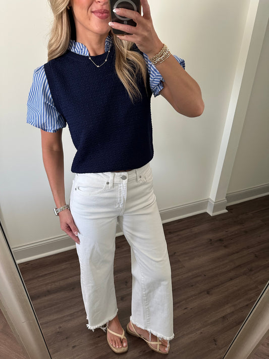 Saylor Top- Navy