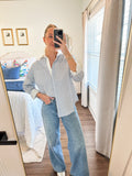 Daely Stripe Shirt- Blue