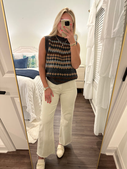 Multi Colored Sweater Vest