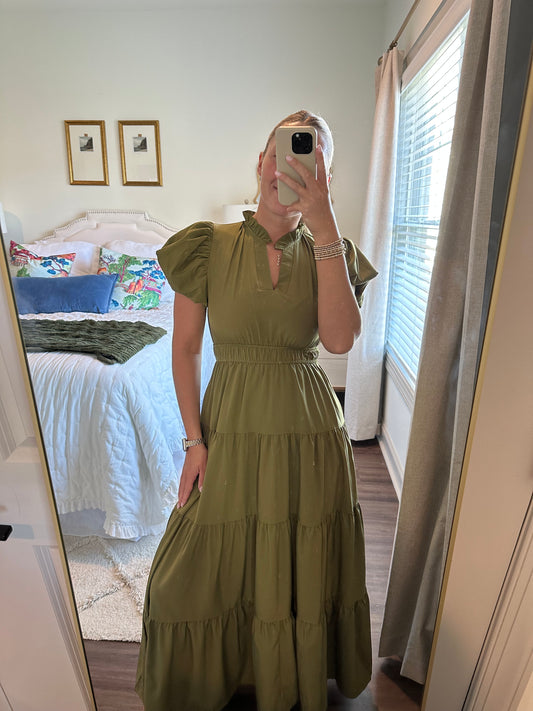Lucy Dress- Olive