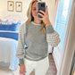 Tweed Sweater- Heather Grey