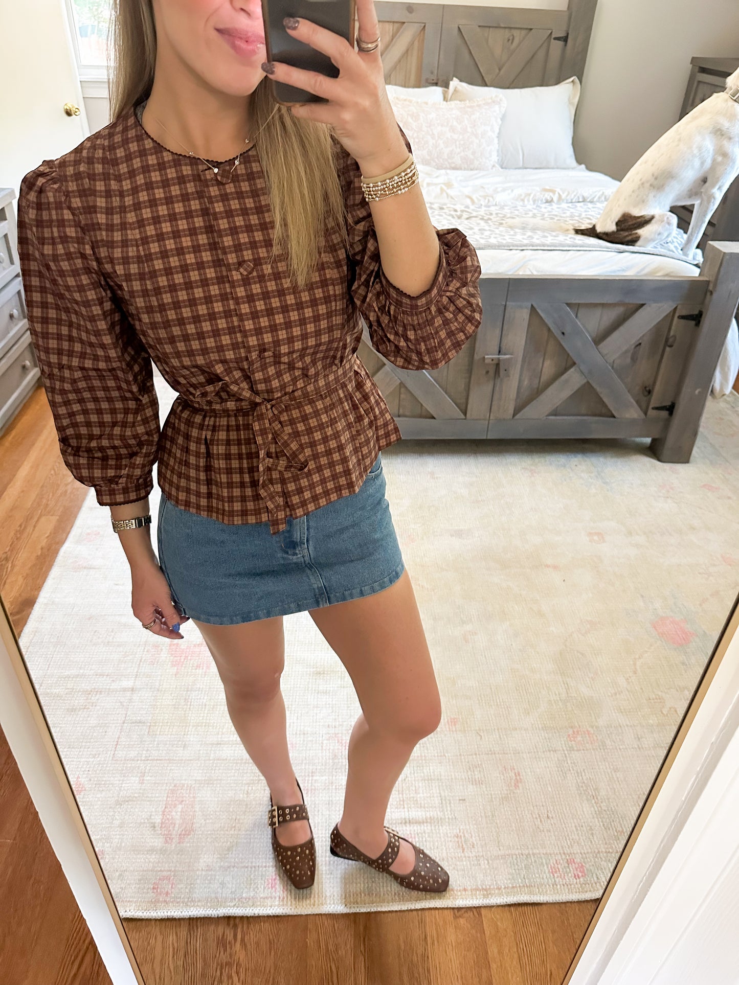 Belen Gingham Top