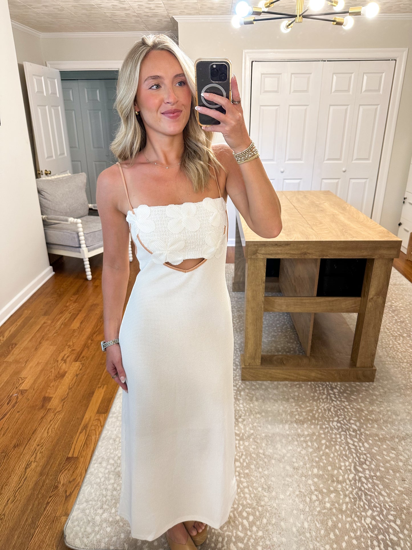 The Palm Cove Dress- Off White
